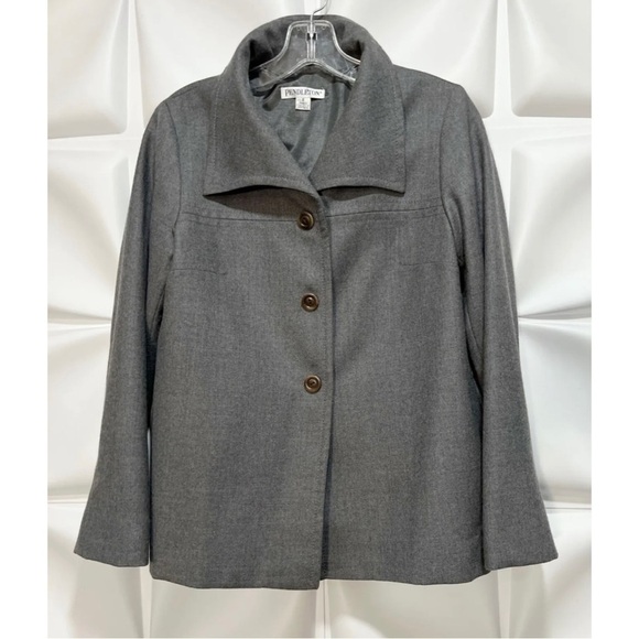 Pendleton Womens Sz 6 Gray 100% Virgin Wool Jacket Blazer Pant Suit 2pc Set USA - Picture 4 of 12